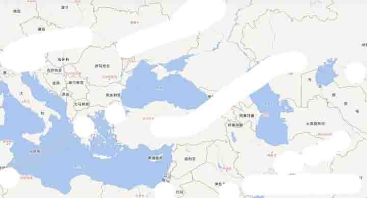 土耳其以及邻国地图